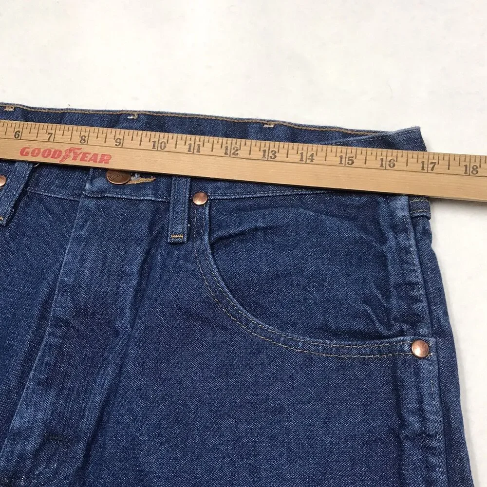 WRANGLER 13MWZ Cowboy Cut Jean Men 33x34 Dark Wash Rodeo Western Mexico